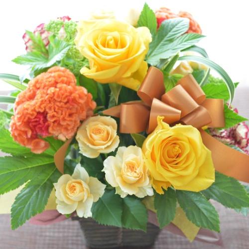 �L���[�g�ȃA�����W�����g�@YellowSense�@(�o���̃t�����[�A�����W�����g�j�@���F�I�����W�n�@�a�����A�����L�O���A���j���A���\��A�R���T�[�g�A���C�u