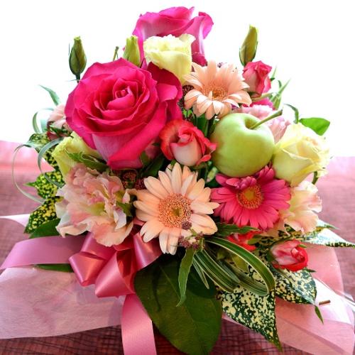 �L���[�g�ȃA�����W�@LoveSong�@�i�o���̃t�����[�A�����W�����g�j�s���N�n�@�a�����A�����L�O���A��j���A�h�V�̓�