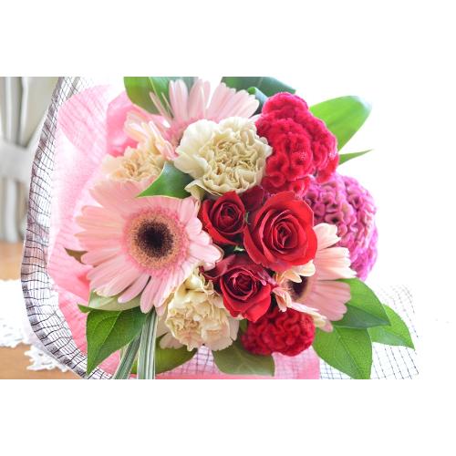 �L���[�g�ȃu�[�P�@AngelRing�@�i�K�[�x���ƃo���̉ԑ��j�s���N�n�@�a�����A�����L�O���A���j���A�����}�i���ʁA���}�j�A�ސE�j���A���\��3