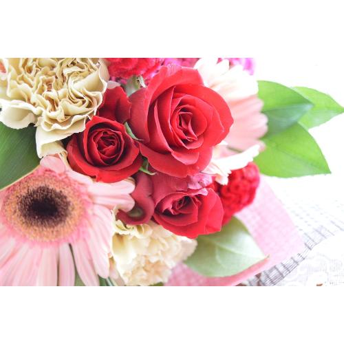�L���[�g�ȃu�[�P�@AngelRing�@�i�K�[�x���ƃo���̉ԑ��j�s���N�n�@�a�����A�����L�O���A���j���A�����}�i���ʁA���}�j�A�ސE�j���A���\��5