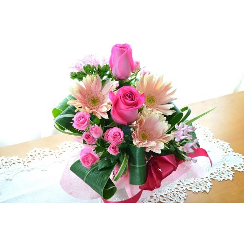 �L���[�g�ȃA�����W�����g�@PinkSun�@�i�o���ƃK�[�x���̃t�����[�A�����W�����g�j�s���N�n�@���a�����A���������A���j���A�h�V�̓�4