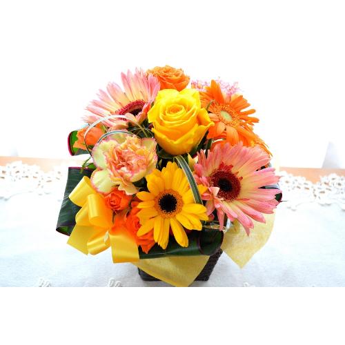 �L���[�g�ȃA�����W�@YellowDance�i�o���ƃK�[�x���̃t�����[�A�����W�����g�j���F�I�����W�n�@�a�����A�����L�O���A���j���A�h�V�̓�2