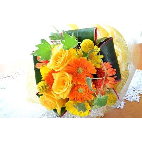 �L���[�g�ȃu�[�P�@YellowHarmony�@�i�o���̉ԑ��j�C�G���[�I�����W�n�@�a�����A�����L�O���A���j���A���ʁA���\��A�h�V�̓�5