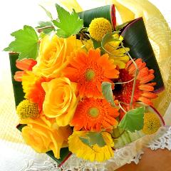 �L���[�g�ȃu�[�P�@YellowHarmony�@�i�o���̉ԑ��j�C�G���[�I�����W�n�@�a�����A�����L�O���A���j���A���ʁA���\��A�h�V�̓�