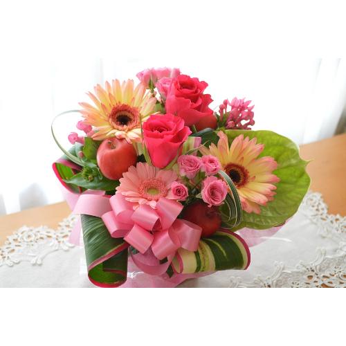 �L���[�g�ȃA�����W�@PinkRibbon�@(�o���ƃK�[�x���̃t�����[�A�����W�����g�j�@�s���N�n�@�a�����A�����L�O���A���j���A���\��A�R���T�[�g�A���C�u4