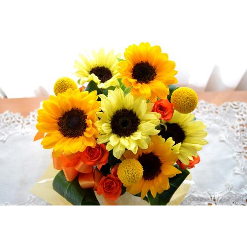 �L���[�g�ȃA�����W�����g�@HappySummer�@�i�q�}�����̃t�����[�A�����W�������g�j�C�G���[�I�����W�n4
