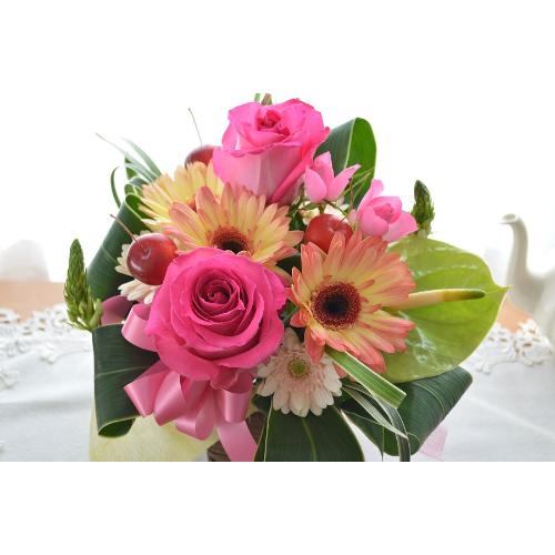 �L���[�g�ȃA�����W�����g�@PinkTea�@(�o���ƃK�[�x���̃t�����[�A�����W�����g�j�@�s���N�n�@�a�����A�����L�O���A���j���A���\��A�R���T�[�g�A���C�u5