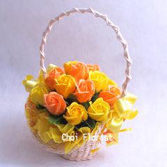 ���F�ƃI�����W�n�o���̃\�[�v�t�����[�� sf102