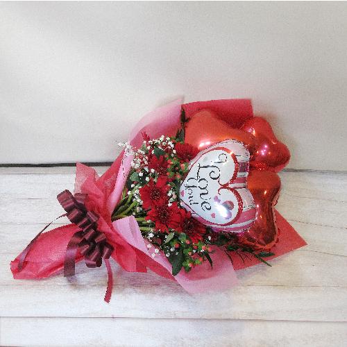 �ԐF�K�[�x���̃o���[���u�[�P�u�N�A�h���v�� �n�[�g/Quadruple Heart�vI LOVE YOU2