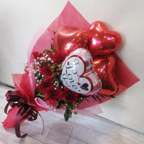 �ԐF�K�[�x���̃o���[���u�[�P�u�N�A�h���v�� �n�[�g/Quadruple Heart�vI LOVE YOU5