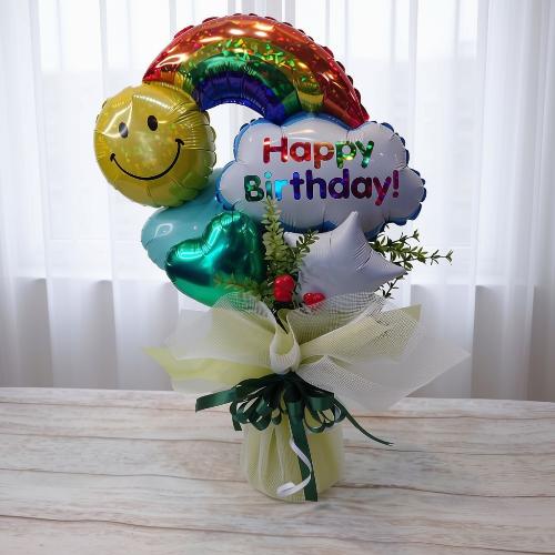 HappyBirthday!!�I�X�X�������o���[���u�[�P(�O���[��)