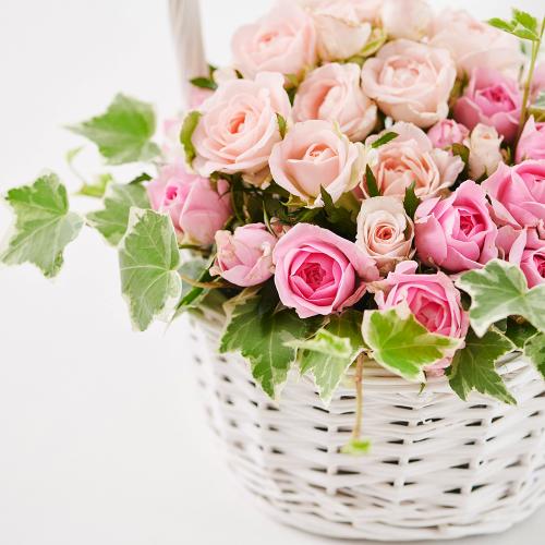 �s���N�̃o���̃z���C�g�o�X�P�b�g�A�����W�����g4